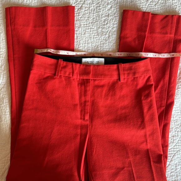 Derek Lam 10 Crosby Red Flared Trousers Office Workwear Career - Picture 5 of 10